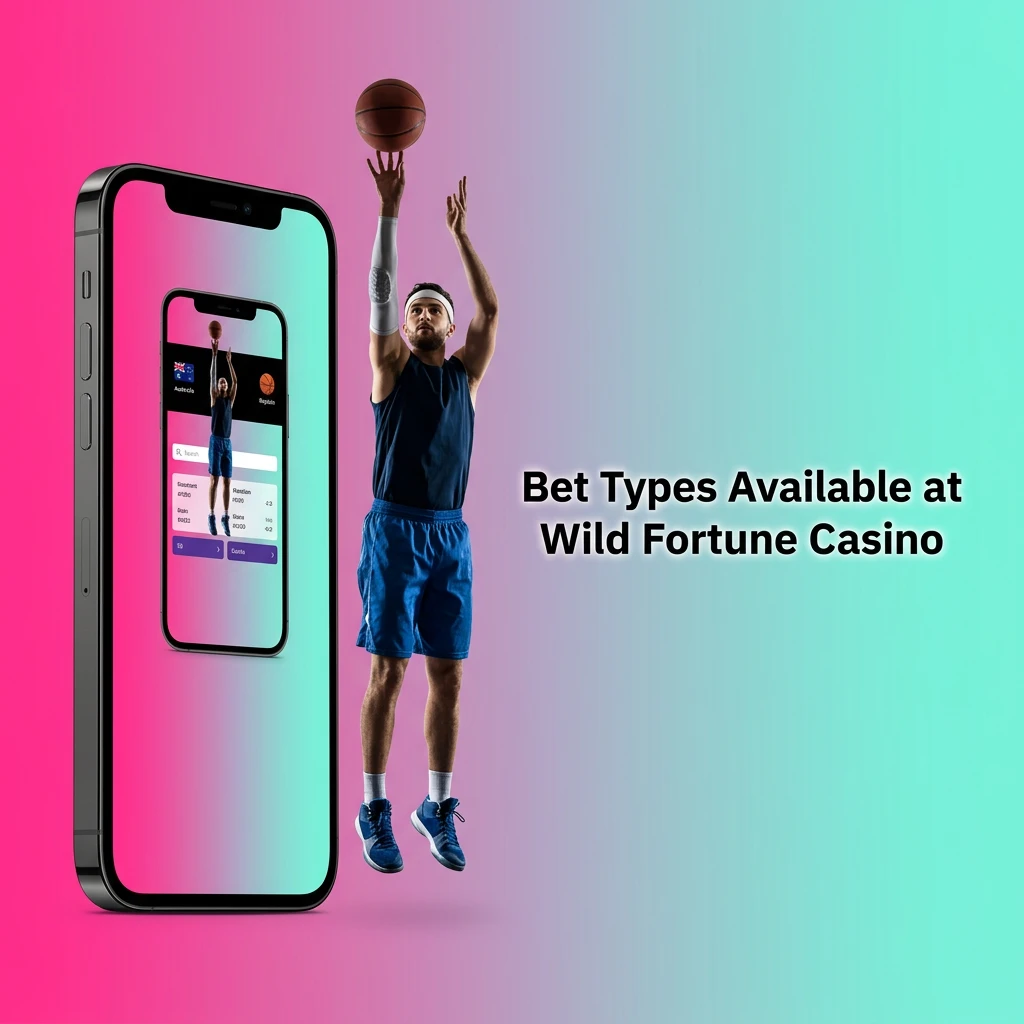 Bet types at Wild Fortune Casino including single, accumulator, system, live, and handicap bets explained