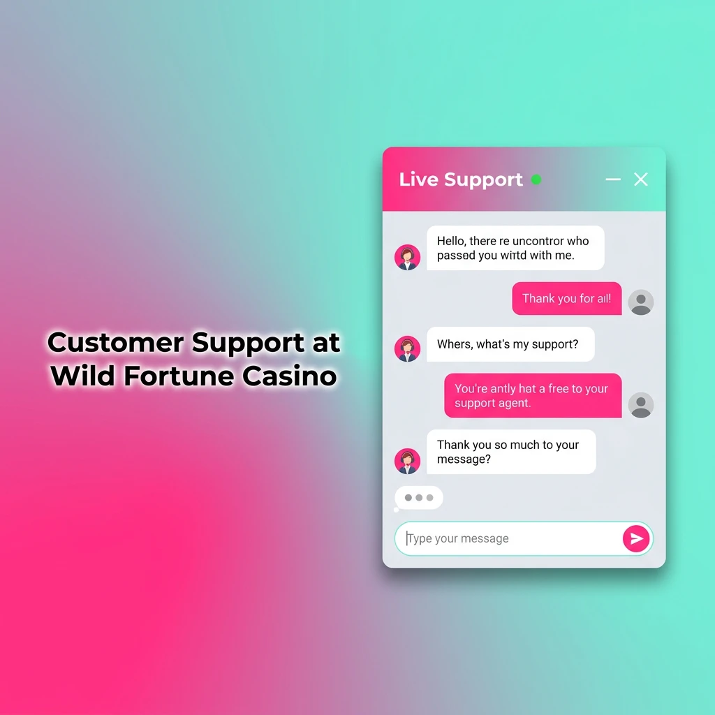 Wild Fortune Casino customer support channels: live chat, email, and FAQ available 24/7 for account and payment help.