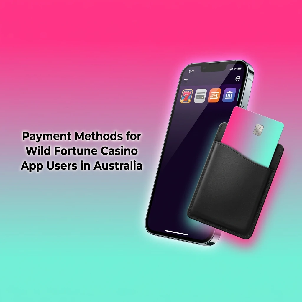 Australian payment methods icons: Visa, Mastercard, Neosurf, Bitcoin, Ethereum, Litecoin, and Bank Transfer for Wild Fortune Casino