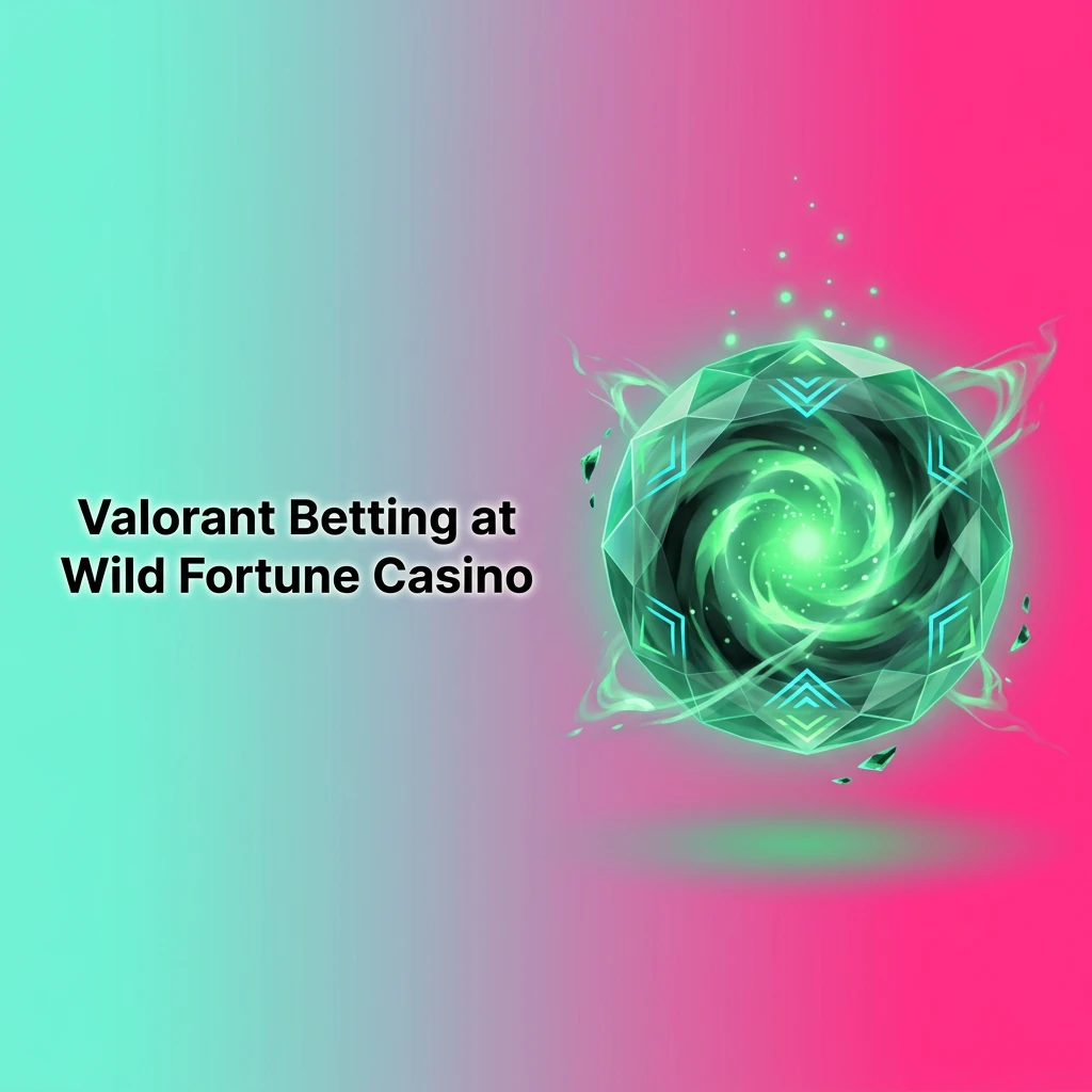 Valorant 5v5 tactical shooter gameplay with betting markets for VCT tournaments at Wild Fortune Casino