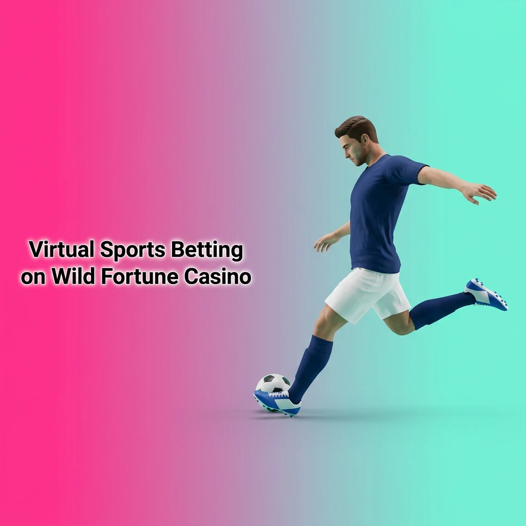 Virtual sports betting lobby at Wild Fortune Casino showing simulated football, horse racing, basketball and tennis options