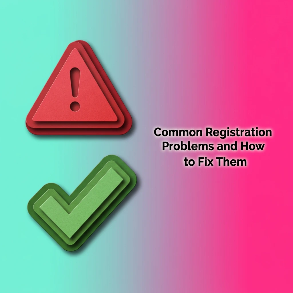 Table listing common Wild Fortune Casino registration problems with solutions for email, form, age verification, and location errors.