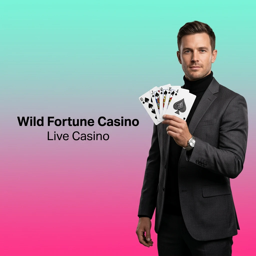 Professional live dealer at HD-streamed casino table offering roulette, blackjack, baccarat, and live game shows