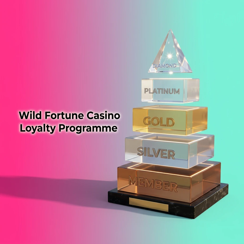 Wild Fortune Casino VIP loyalty programme tiers showing player rewards, cashback, and progression levels